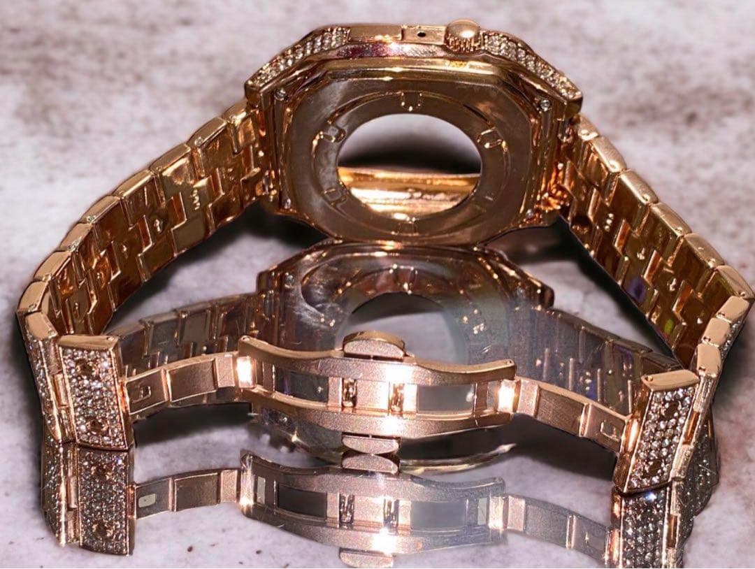 G55★AppleWatchステンレスバンドアップルウォッチキラキラカバーケース