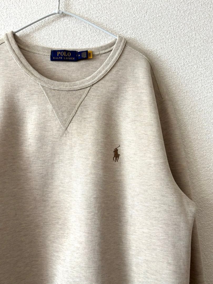 美品　ラルフローレン　スウェット　ベージュ　M