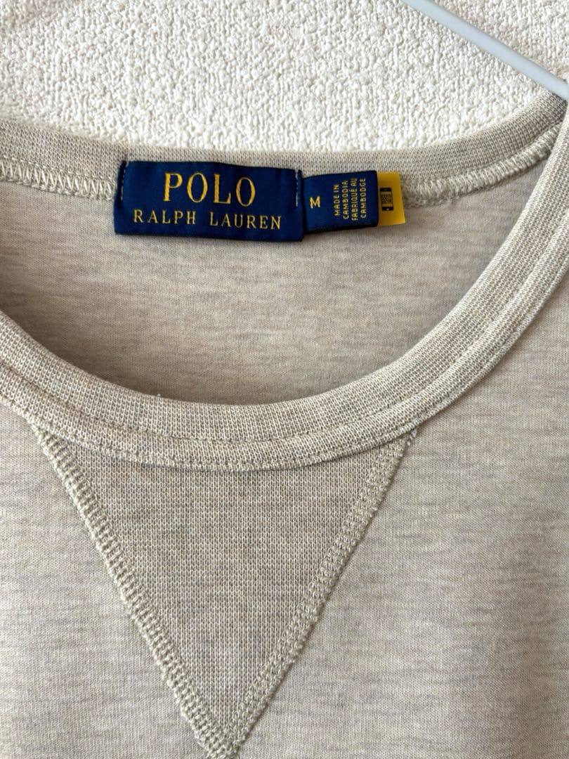 美品　ラルフローレン　スウェット　ベージュ　M