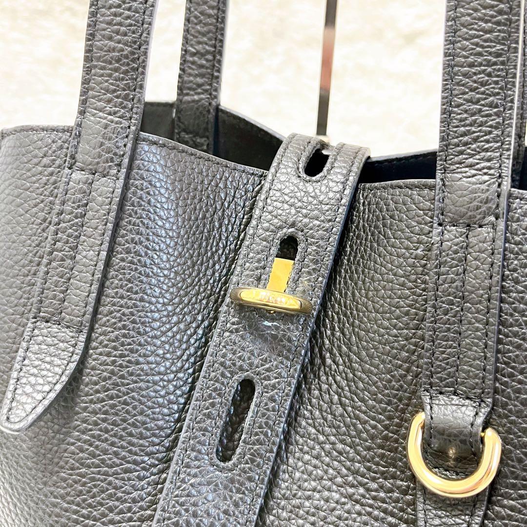 【新品未使用】A4 FURLA フルラ トートバッグ NET Mサイズ シボ