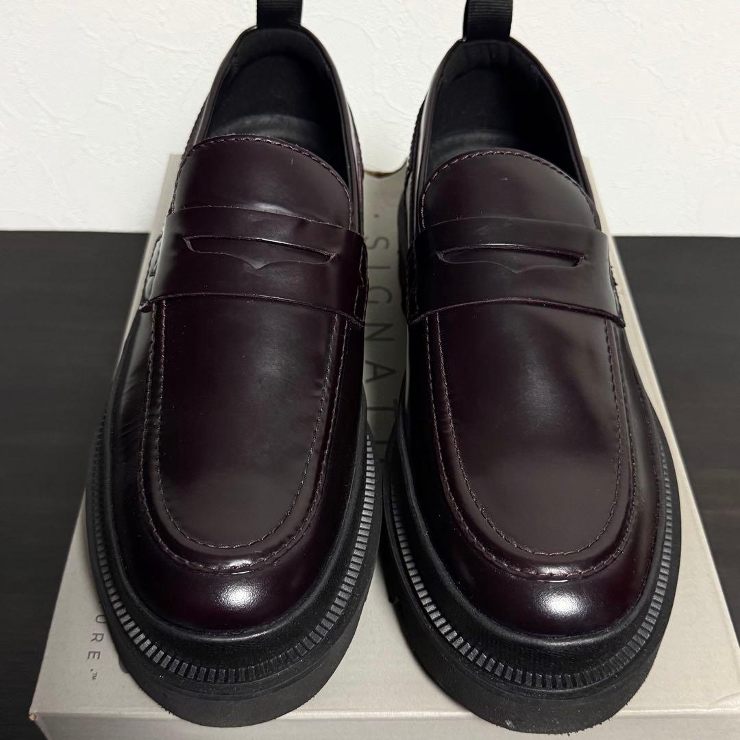 新品 Clarks Badell Easy ローファー バーガンディー 25.5