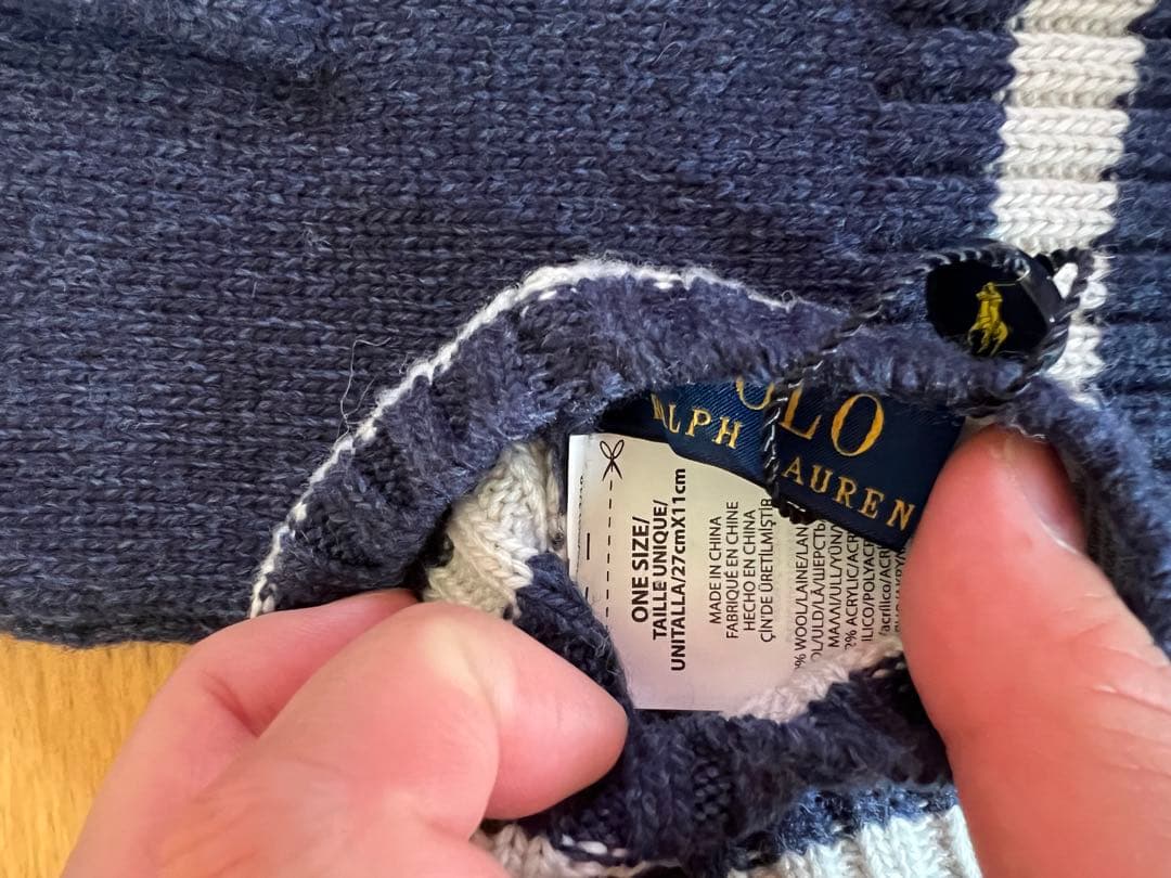 POLO RALPH LAUREN ネイビー手袋