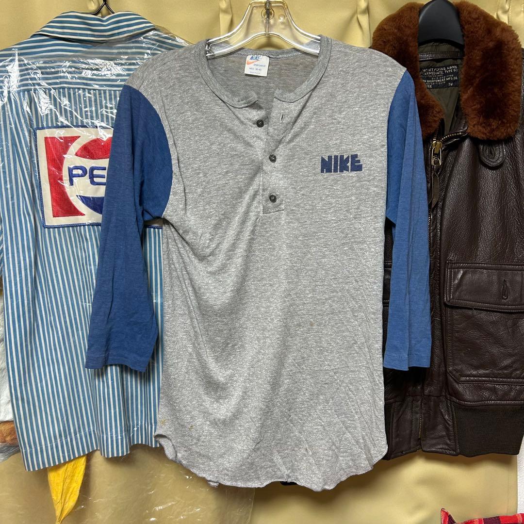 ウ*。様 NIKE 70s 七分袖 オレンジタグ ゴツナイキ used USA