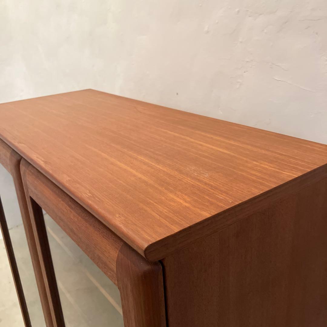 希少 ジャパンヴィンテージ 日田工芸 キャビネット 飾り棚 本棚 食器棚 チーク