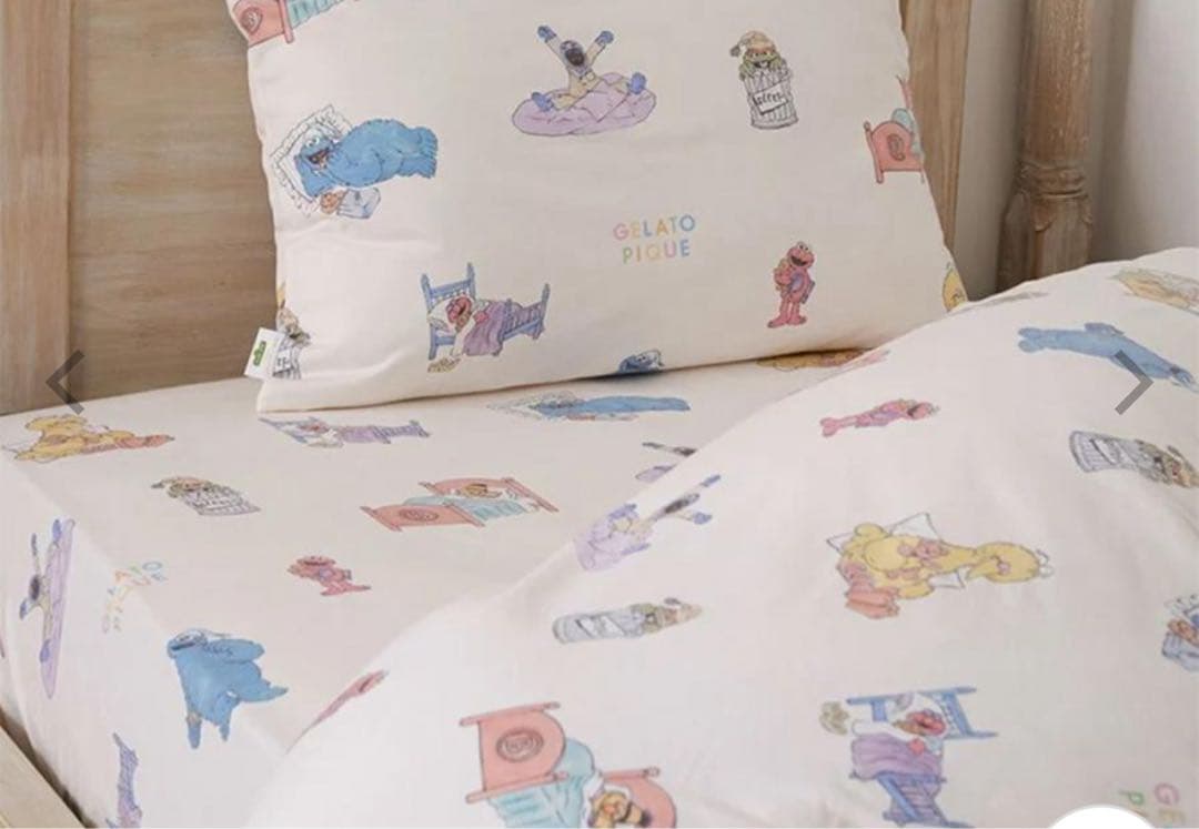 ジェラートピケ　セサミストリート シーツセット シングルサイズ