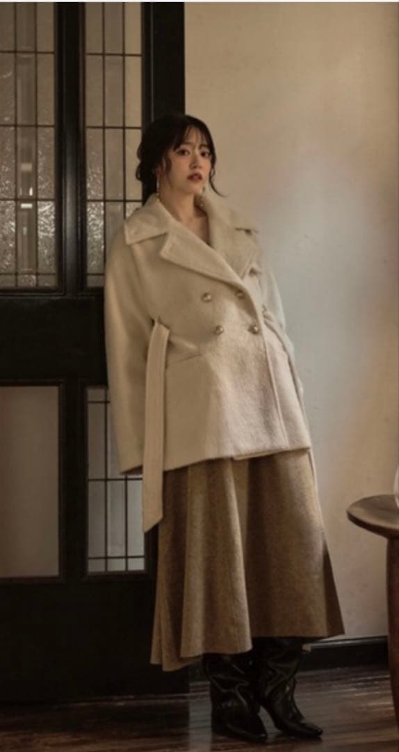 mideal shaggy middle coat シャギーミドルコート