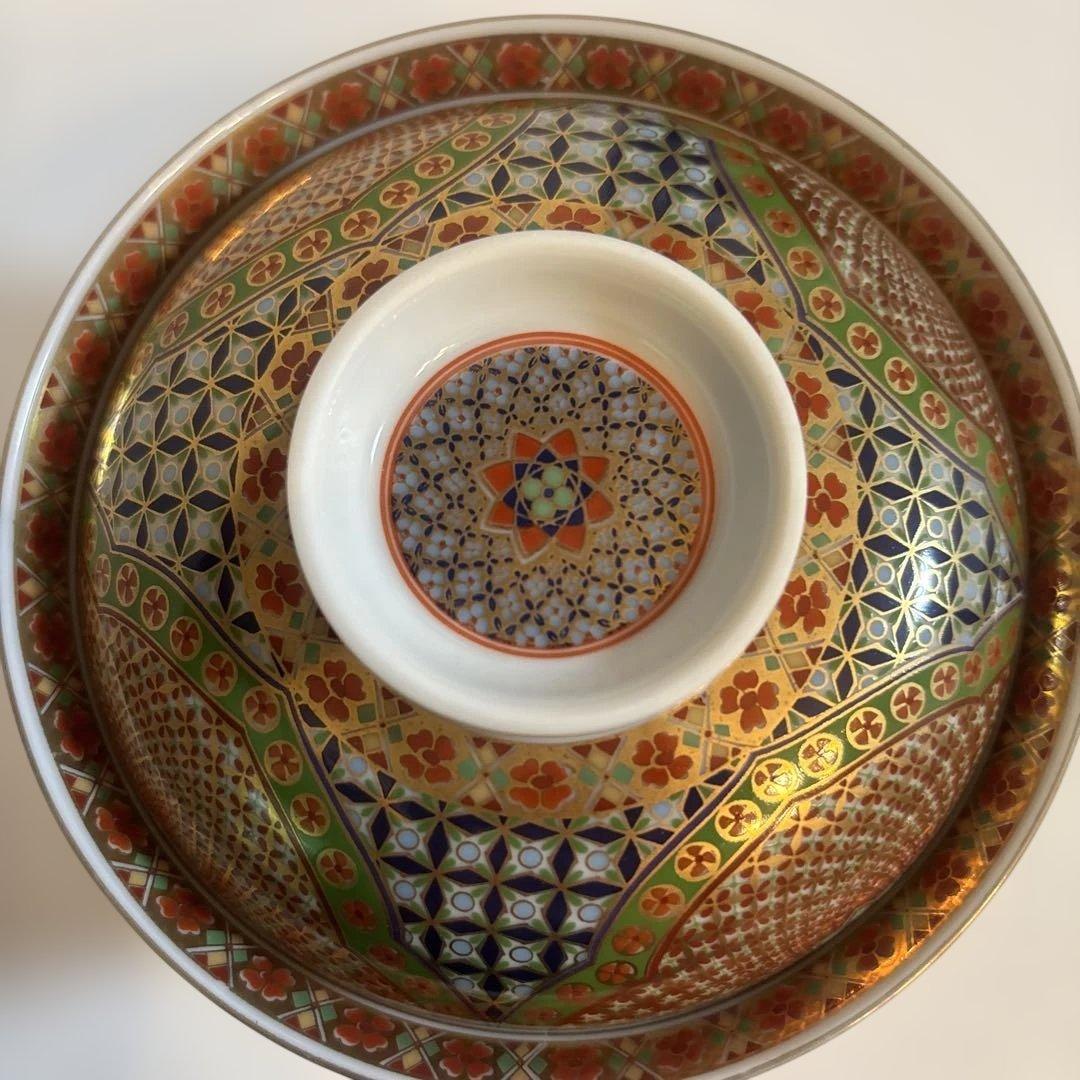 庫山窯 『献上手金彩』御碗揃 蓋付5客 小丼 どんぶり 【廃盤品】✨希少✨