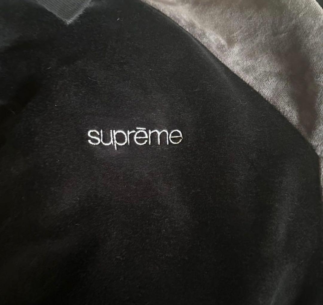 supreme Paneled Velour ベロア L/S Polo