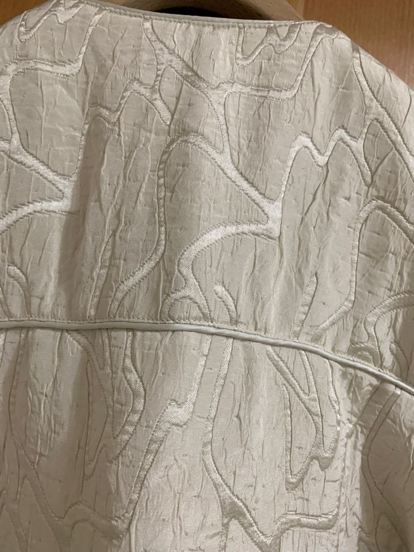 TODAYFUL トゥデイフル　ジャガードパイピングブルゾン　エクリュ36 美品