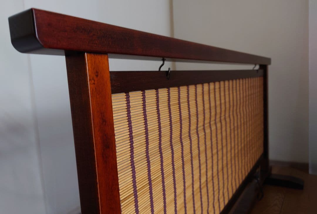 プ*オ様 結界　衝立和風伝統結界衝立１枚式間仕切り　木簾（タペストリー）調衝立１