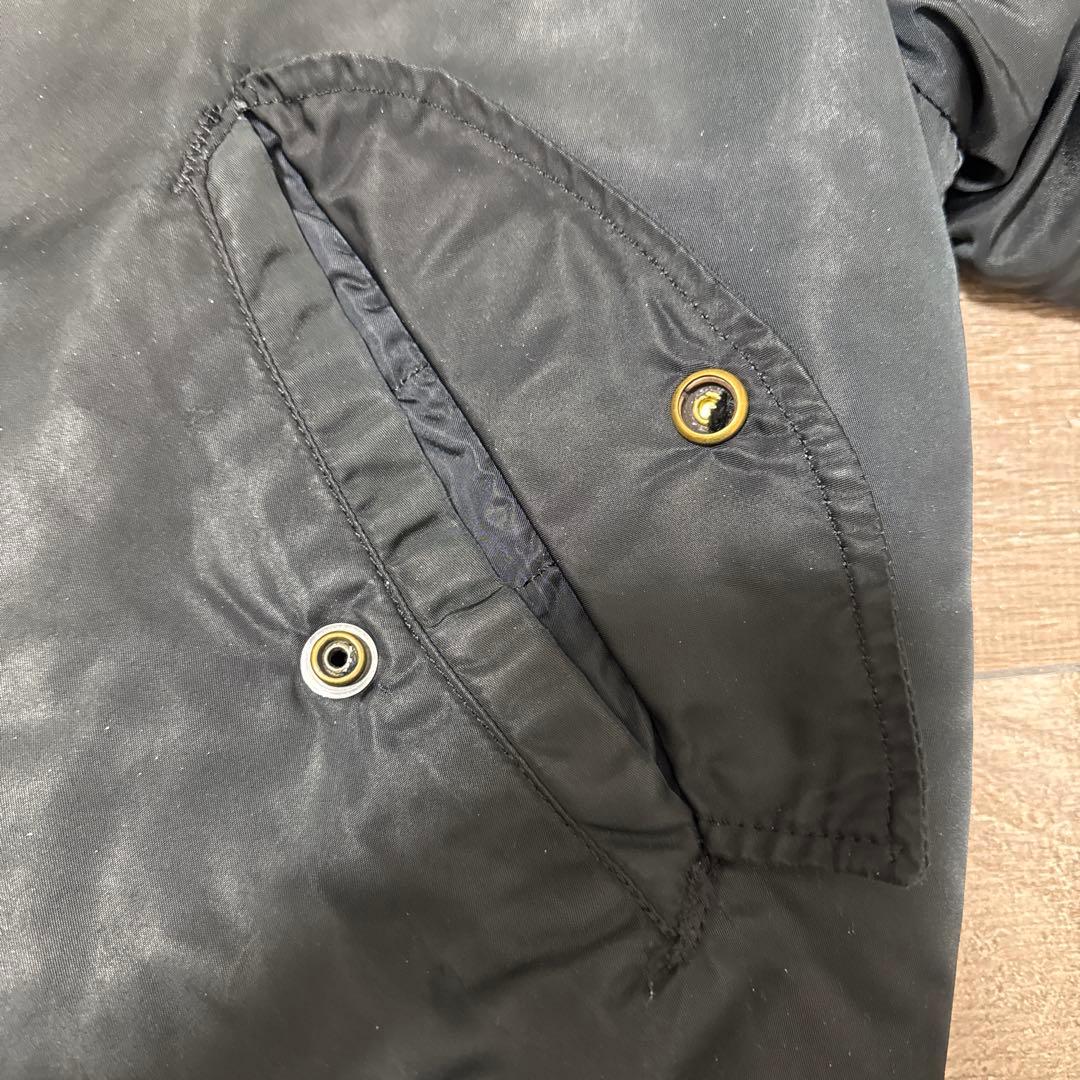 レアモデル　ALPHA 80s ma-1 oliveベースblackモデル