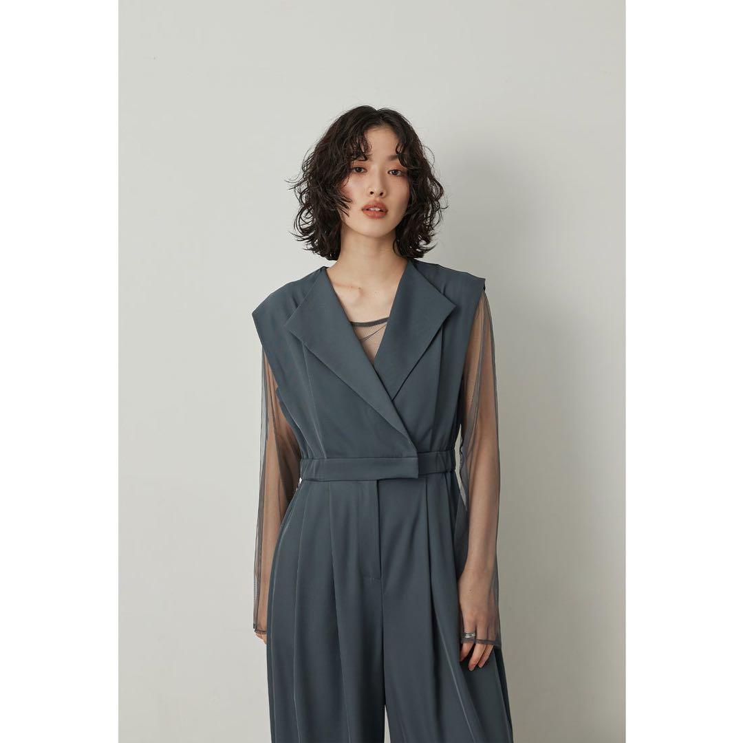 ＊美品＊niana スタンドアウトカラーオールインパンツ 2点セットパンツドレス