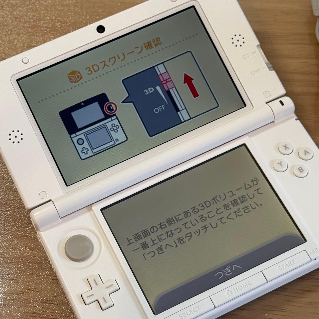 7-058 ニンテンドー3DS LL ミント×ホワイト 箱付き