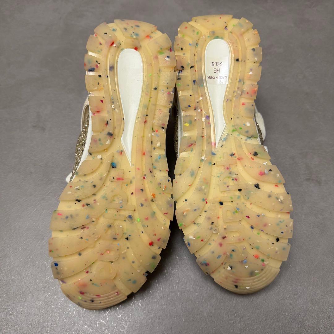 +diana ニットコンビスニーカー （ベージュ生地）　23.5cm