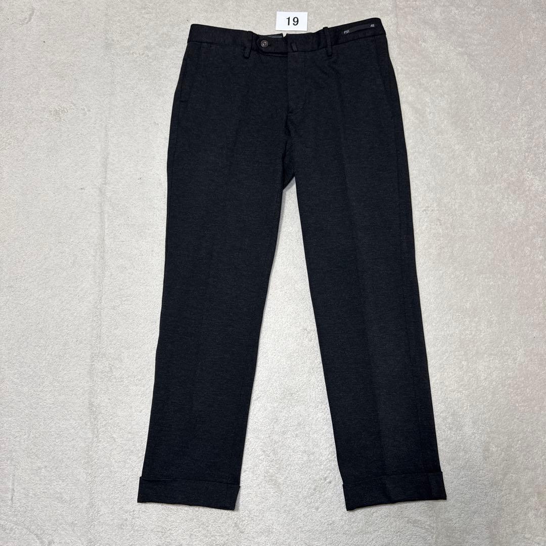 19 極美品　PT01 ピーティーゼロウーノ　スラックス　46 グレー