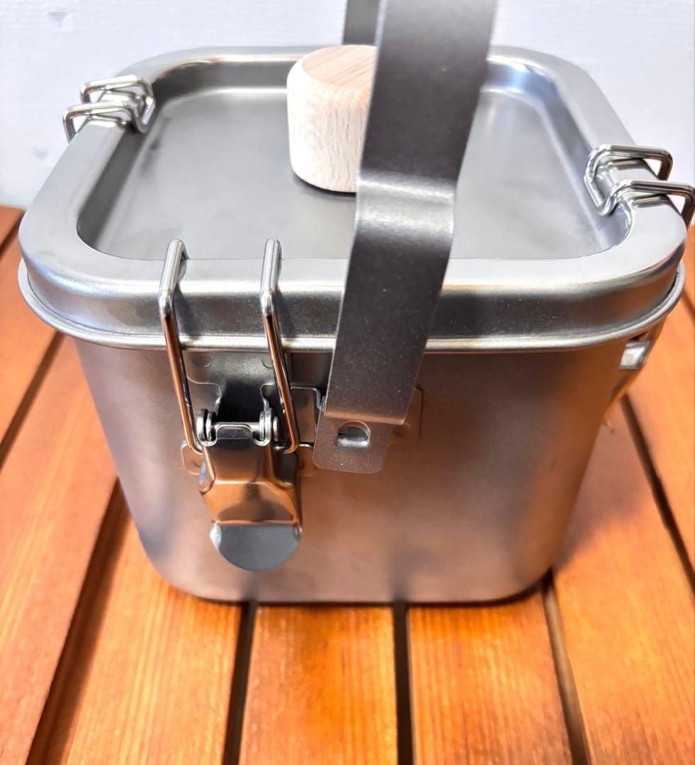 子犬印　角形給食缶ミニ