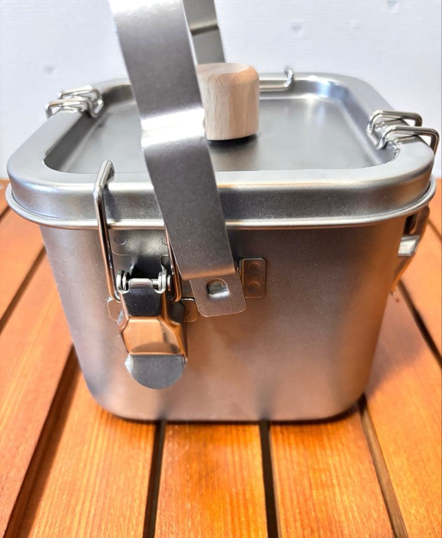 子犬印　角形給食缶ミニ