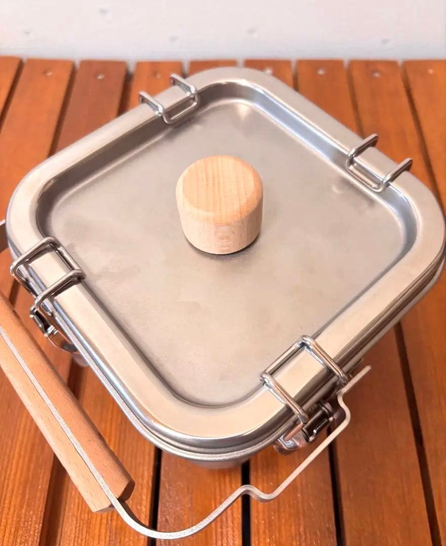 子犬印　角形給食缶ミニ