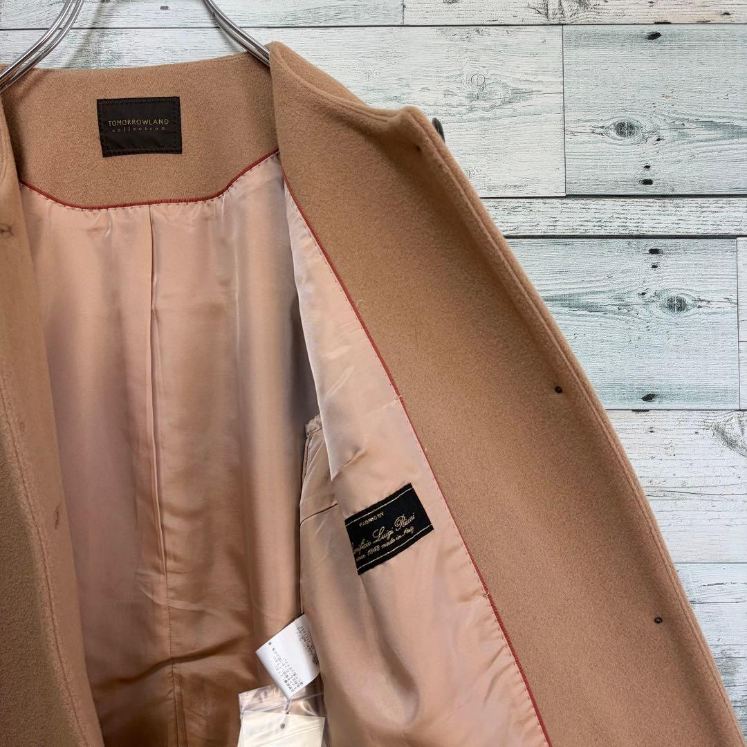 未使用・タグ付　トゥモローランドコレクション　ノーカラーコート　ルイジリッチェリ