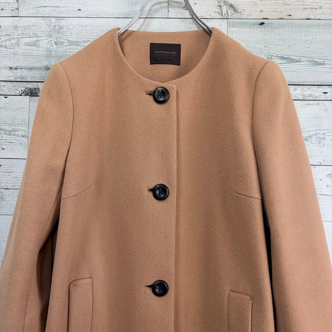 未使用・タグ付　トゥモローランドコレクション　ノーカラーコート　ルイジリッチェリ