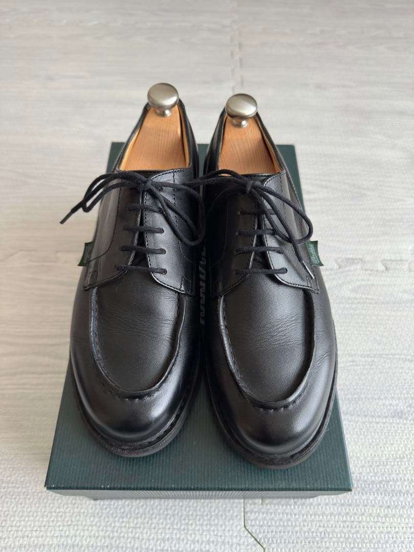 【極美品、純正シューツリー付】パラブーツ　シャンボード　ブラック　サイズ5.5