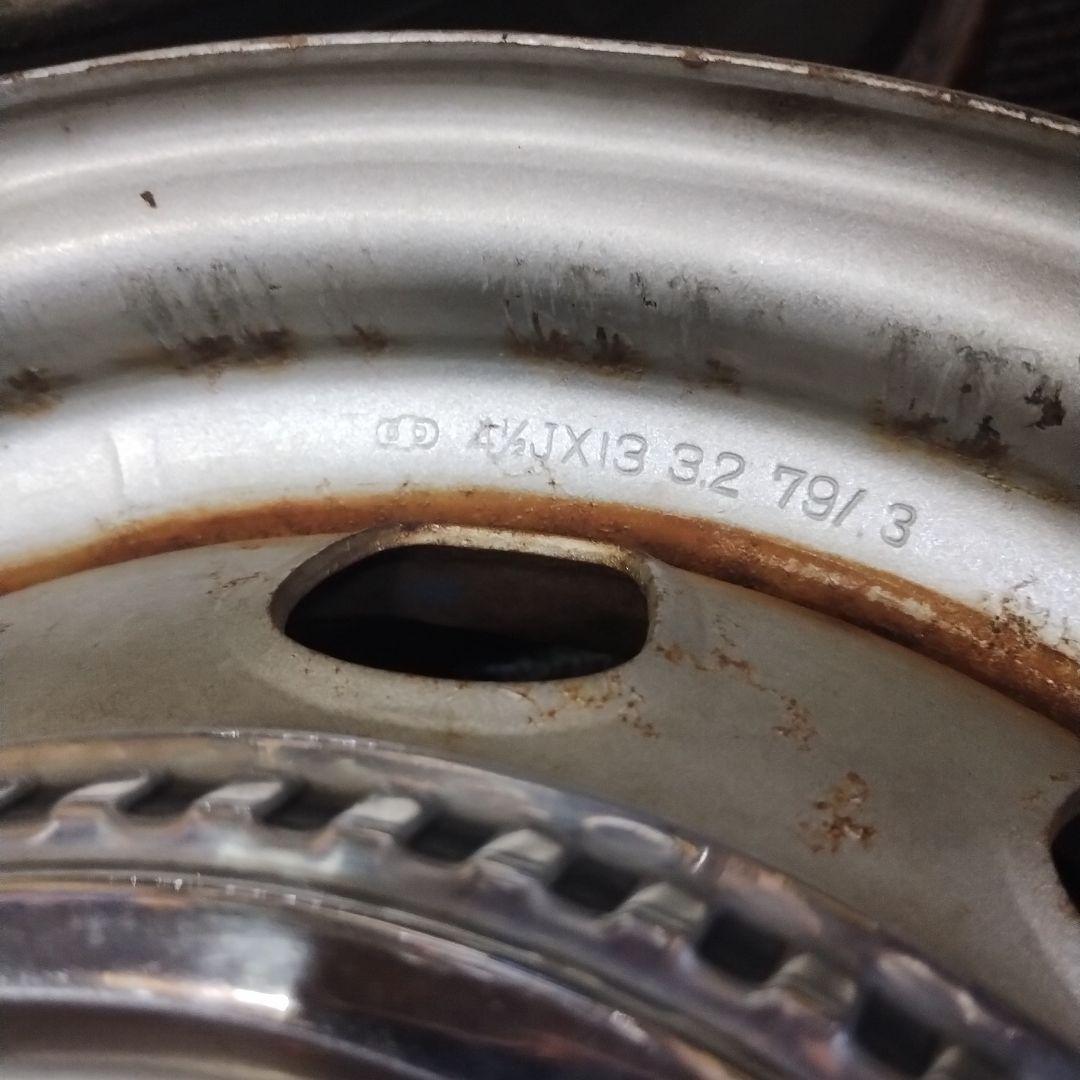 旧車 ② トヨタ コロナ純正 スチールホイール 中古品