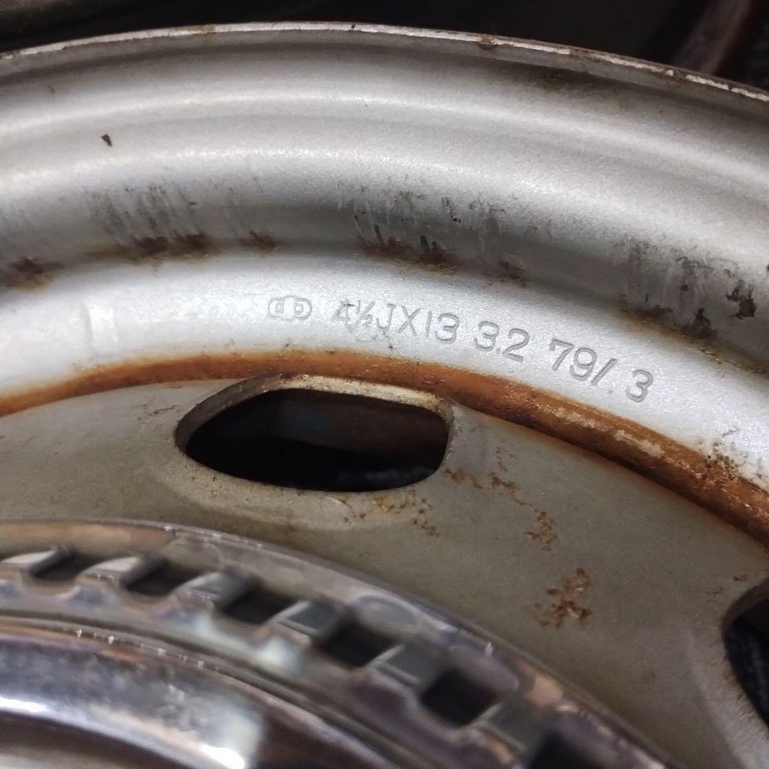 旧車 ② トヨタ コロナ純正 スチールホイール 中古品