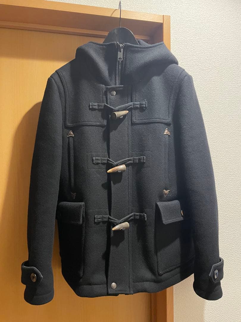 ルードギャラリー rudegallery 黒 ダッフルコート フード付き