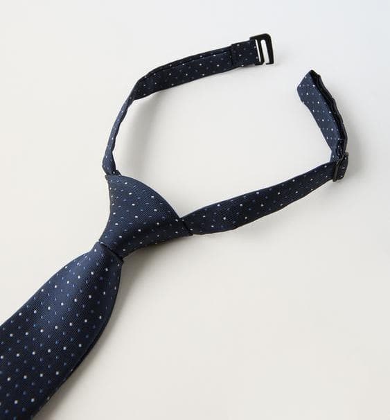 ZARA チェック柄 ネイビー ダブル スーツ シャツ タイ 4点 134cm