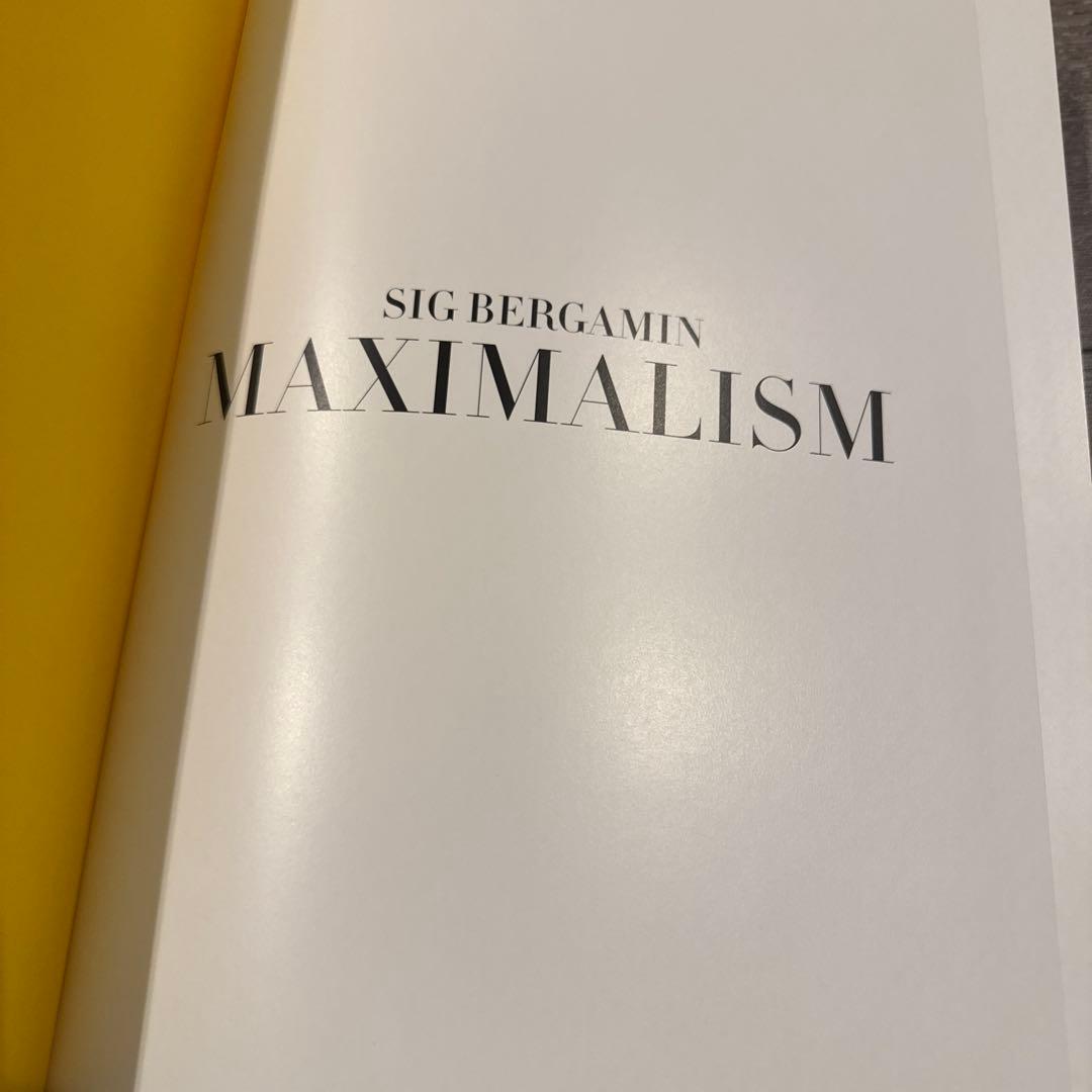 洋書 Maximalism By Sig Bergamin