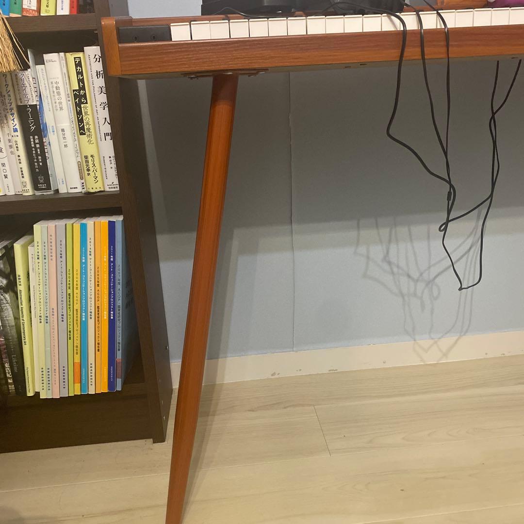 スタンド付き　電子ピアノ　88鍵盤　給電タイプ　ウォールナット