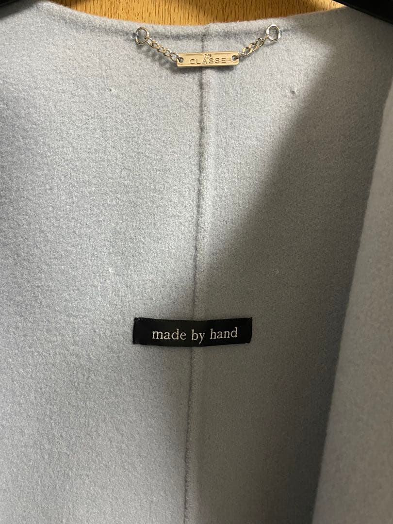 DoCLASSE カシミヤ混ウールリバー／ノーカラージャケット