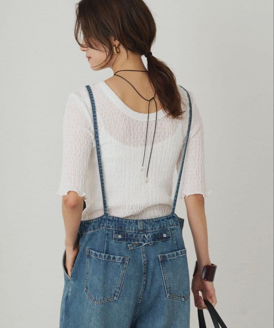 【LOUNGEDRESS】デニム　サロペットスカート