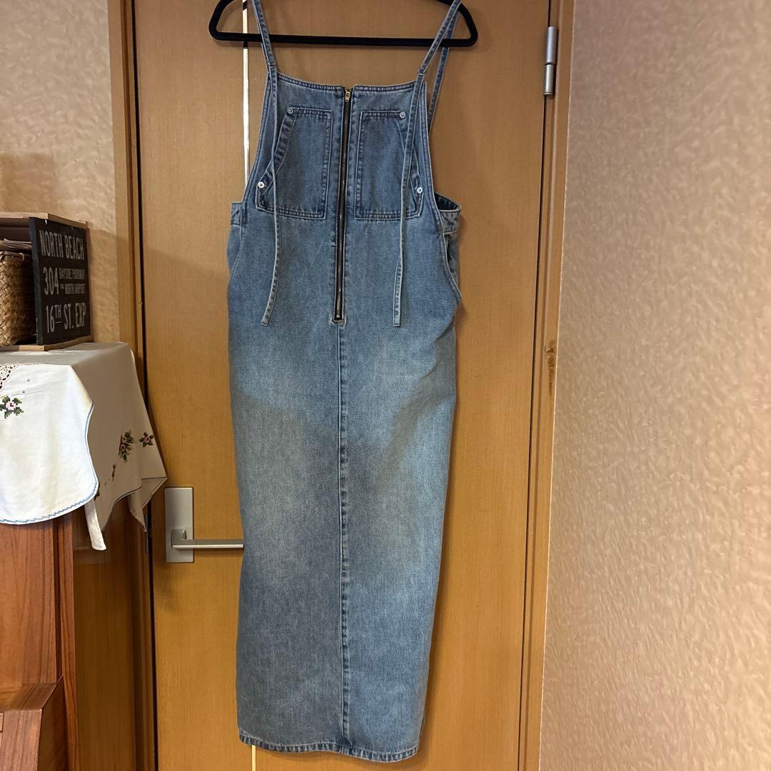 【LOUNGEDRESS】デニム　サロペットスカート