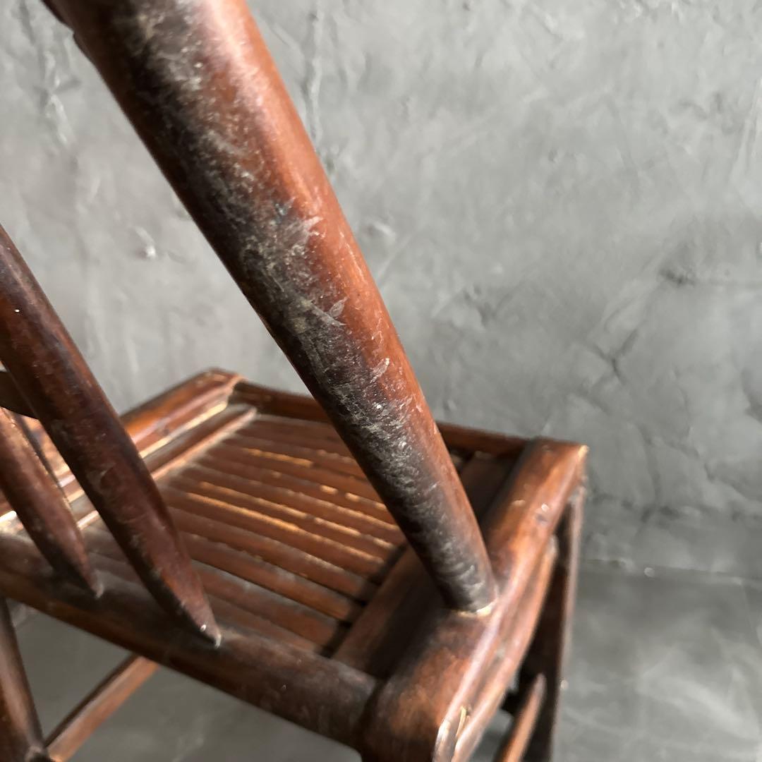 お値下げ❣️中国の古い丈夫な椅子　味のあるヴィンテージチェア