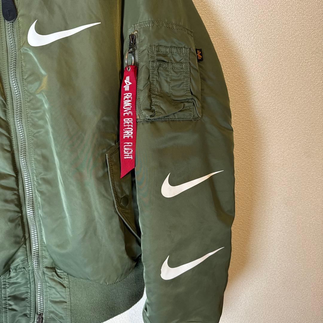 大*海様 【超希少】NIKE × ALPHA MA-1 ボンバージャケット カー