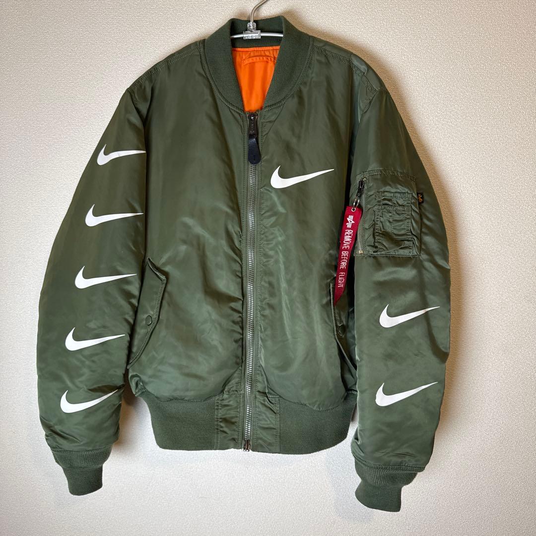 大*海様 【超希少】NIKE × ALPHA MA-1 ボンバージャケット カー