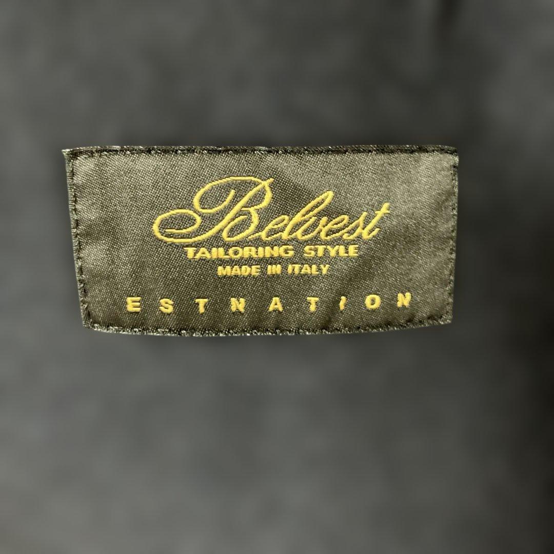 値下げしました　ベルベスト　ネイビー ウール ダブルブレスト コート　50