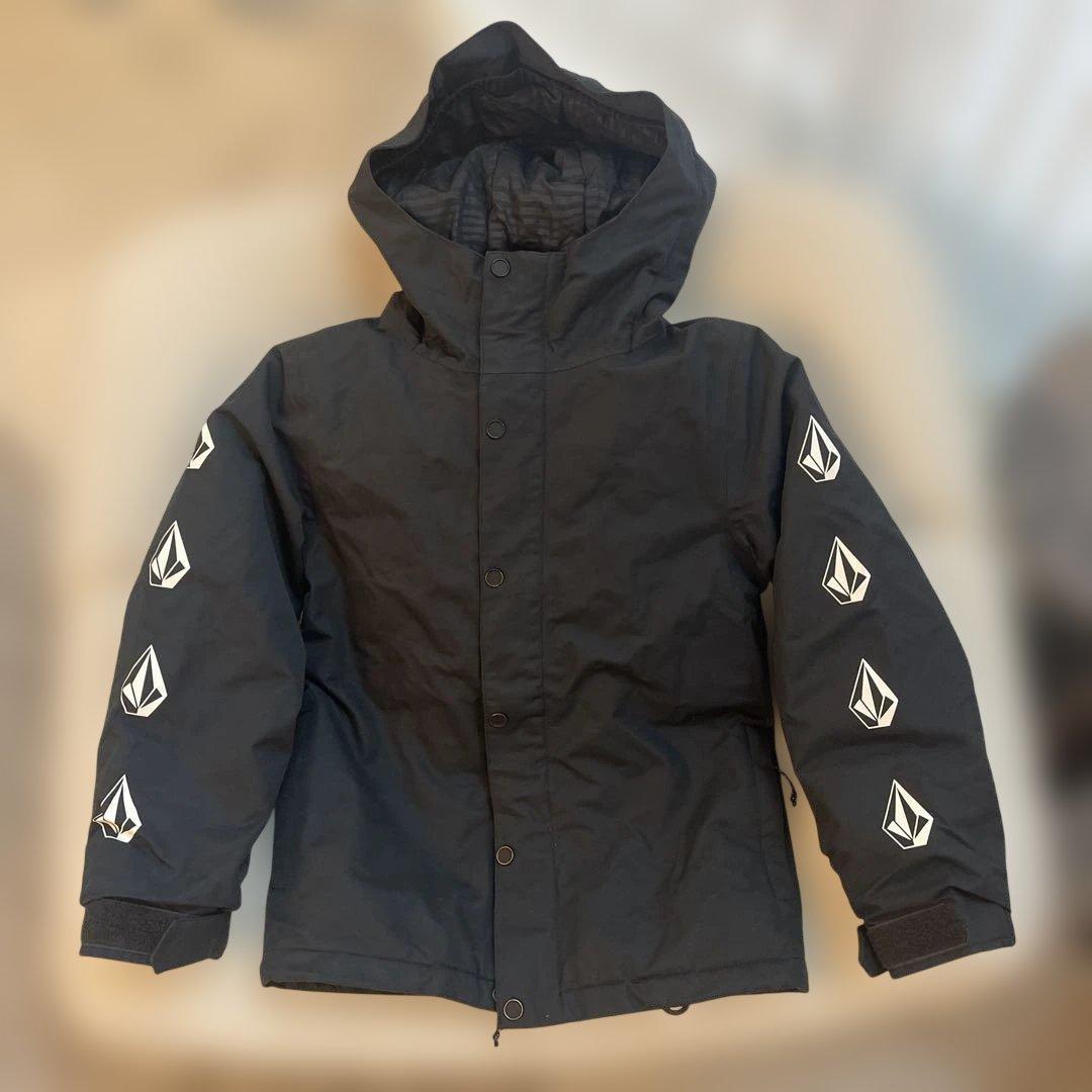 VOLCOM 子供用スノーボードウェア 黒/オレンジ