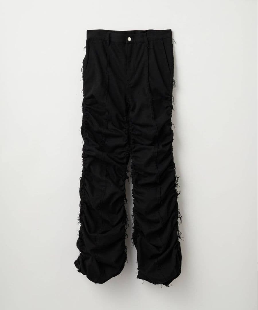 [GRANCY] シャーリングダメージデザインコットンパンツ