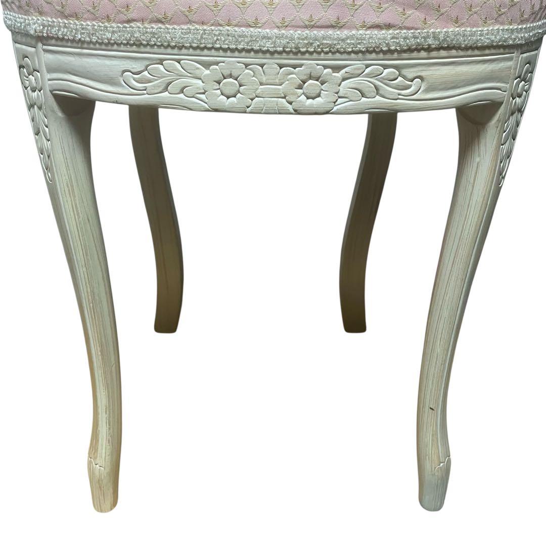 イタリア製 ドールチェア　オーバリーナ　ドレッサーチェア　インテリア　洋風　姫系