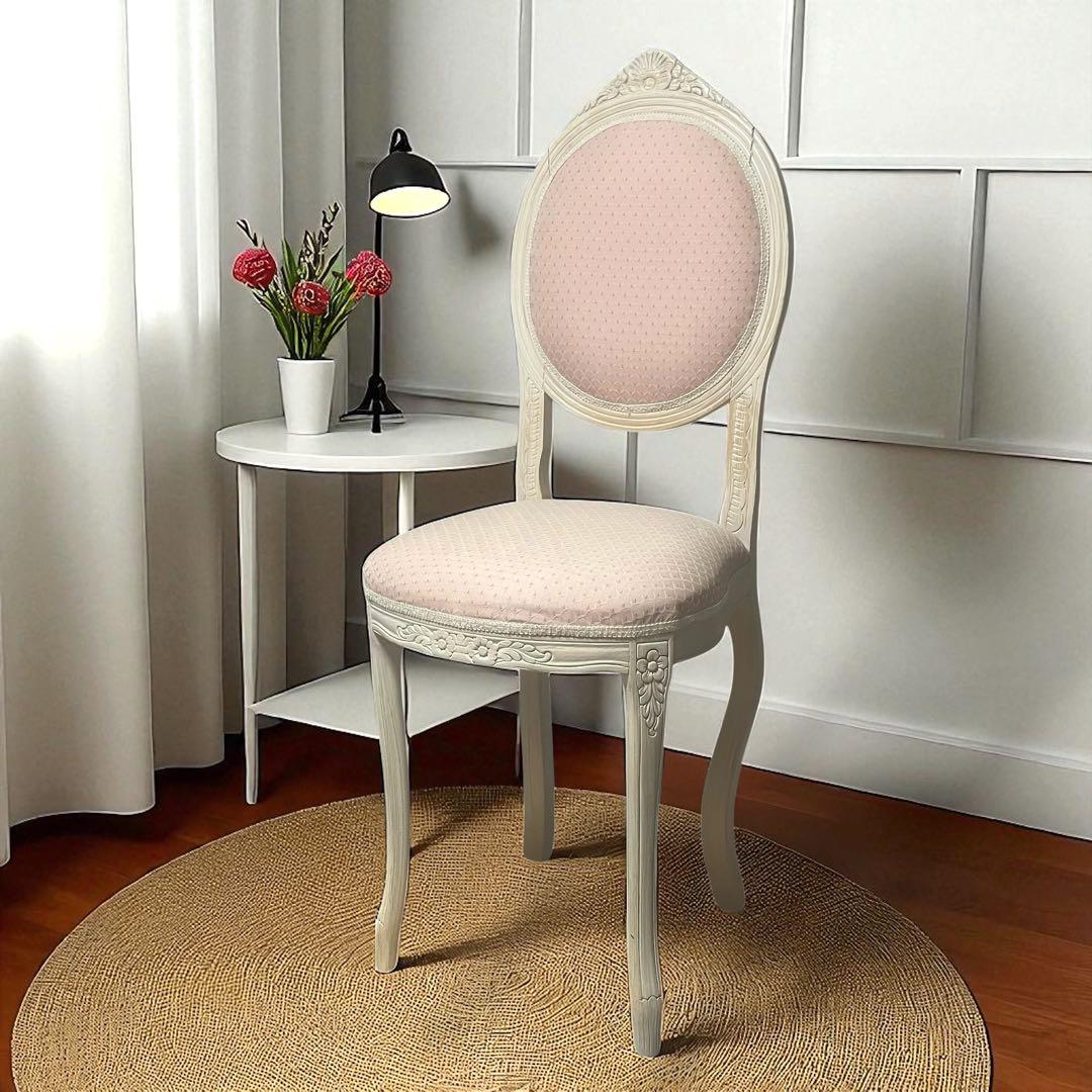 イタリア製 ドールチェア　オーバリーナ　ドレッサーチェア　インテリア　洋風　姫系