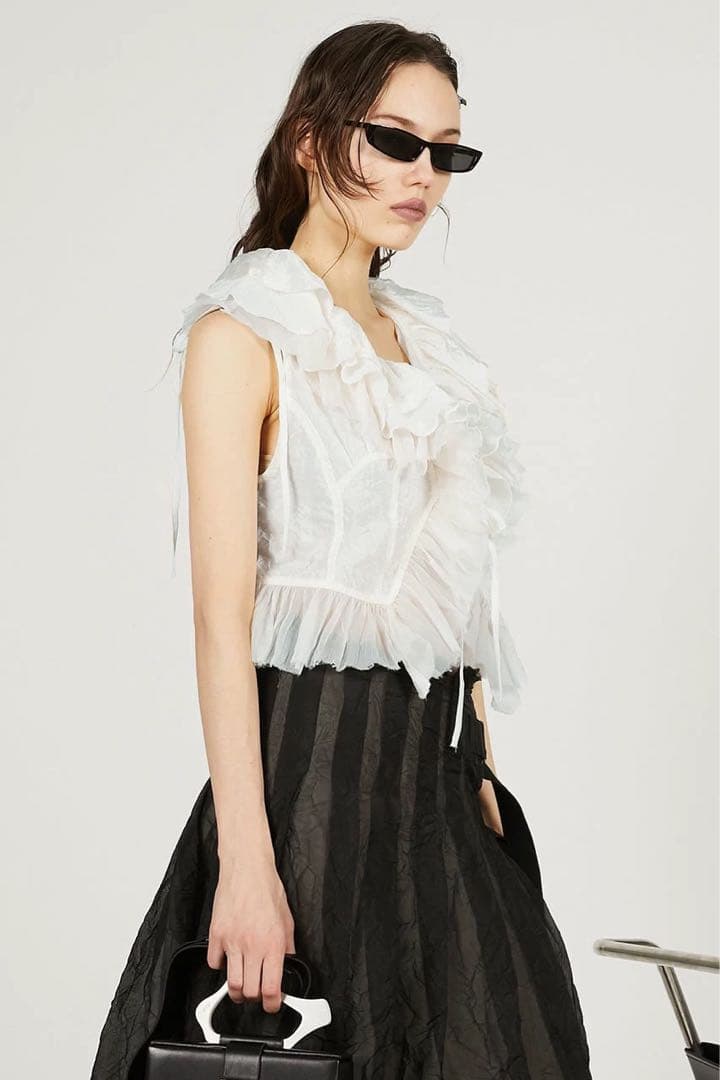 【prank project】Ruffle Frill Blouse