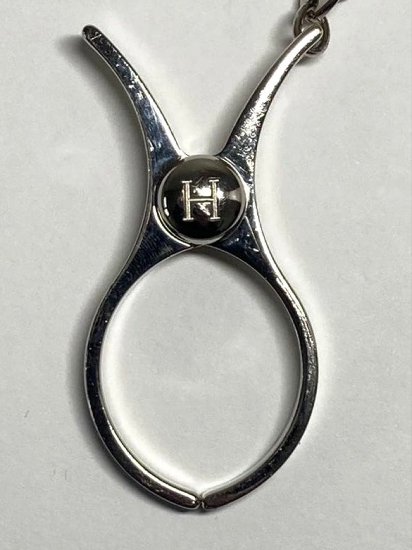 良品　HERMES エルメス　フィルー　シルバー金具　グローブホルダー　チャーム