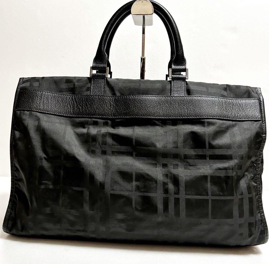 【美品】バーバリーブラックレーベル　チェック柄 ビジネスバッグ