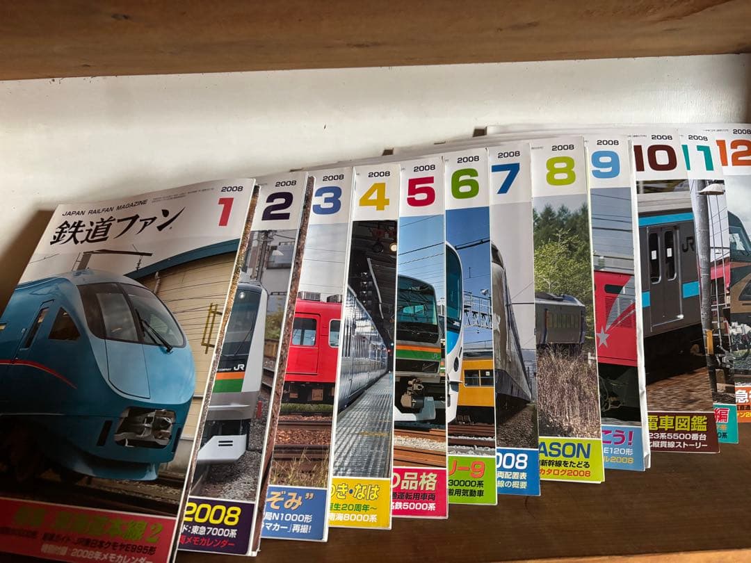 鉄道ファン 2008年 1月号〜12月号 12冊セット