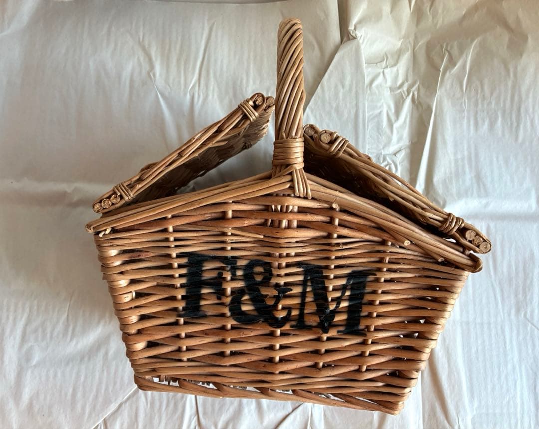 値下げ　フォートナム&メイソン　ハンパー　かご　バスケット　ロンドン　英国
