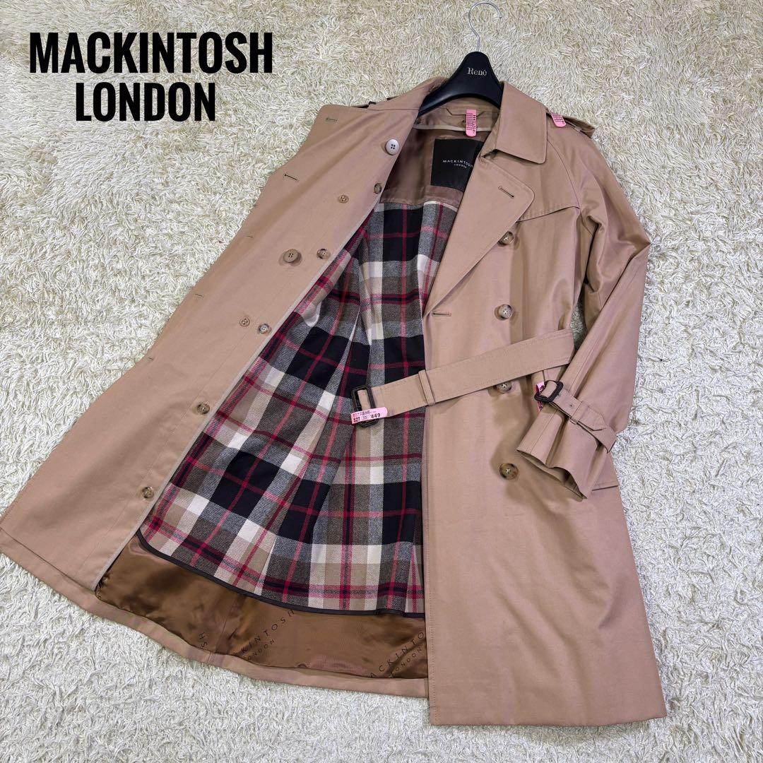 マッキントッシュ ロンドン　ハウスチェック　2way ライナー　トレンチコート