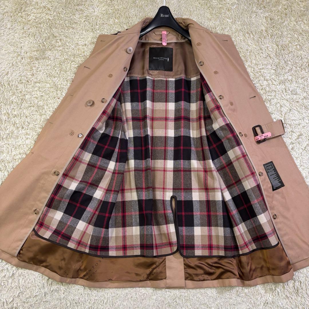マッキントッシュ ロンドン　ハウスチェック　2way ライナー　トレンチコート