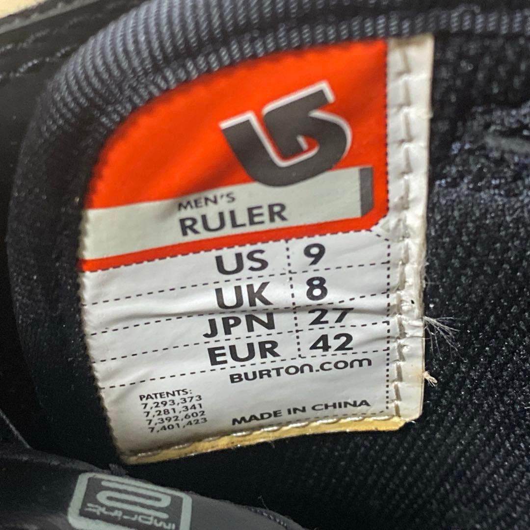 【即日発送_送料無料】BURTON スノボブーツ　メンズRULER 27.0cm